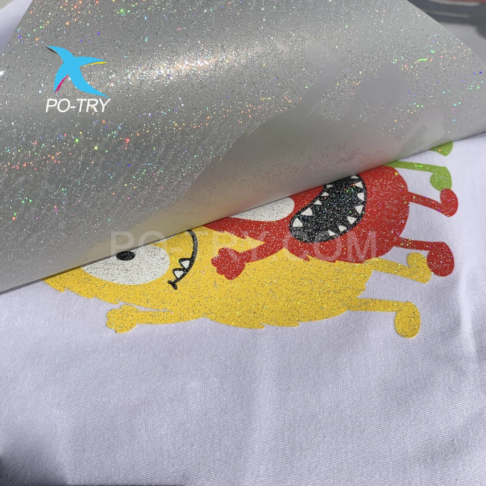 Htv Hot Cold Peeling Roll Vinyl Heat Transfer Glitter Pet Release Dtf Film