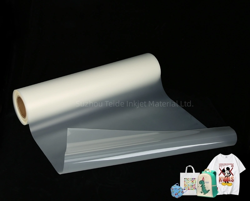 2022 Double Side Matte Dtf Film Hot Peel Heat Transfer Film Pet Film Dtf 60cm 100m Prints for T Shirts Clothing